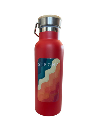 Dr.Bacty Iris Stahl Thermoflasche - rot - Stegna