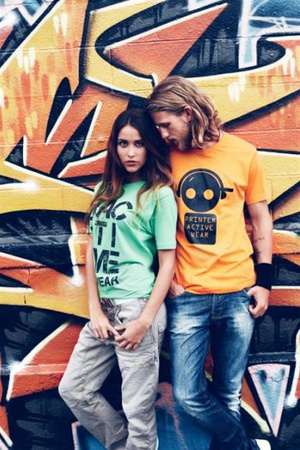 T-Shirt für Damen Ladies Heavy T-Shirt von der Marke Printer - Grau