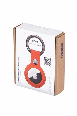 keychain case TROIKA airtag cover - red.