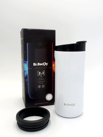 Kaffee Thermalbecher Dr. Bacty Notus für den Manager - weiß