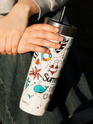 Thermobecher mit strohhalm Contigo Luxe Tumbler 720ml - Summer - Salt