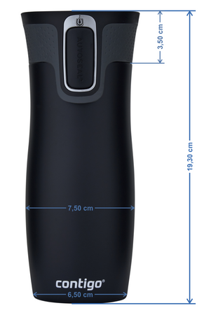 Kubek termiczny Contigo West Loop 2.0 470ml - Na 50 urodziny - Stalowy 