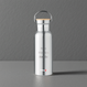 Dr.Bacty Iris 500 ml Thermoflasche - silber - personalisiert mit Gravur