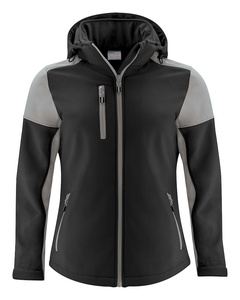 Softshell z odpinanym kapturem Prime Softshell Lady marki Printer - Czarno - szary