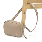 Kleine 2-in-1-Handtasche für Damen mit Diebstahlschutz Pacsafe W – beige