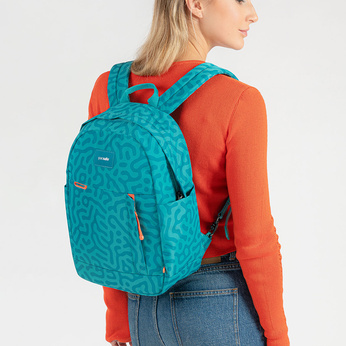 Anti-theft urban backpack Pacsafe Go 15 l - turquoise