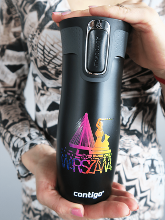 Thermobecher Contigo West Loop Warsaw 470 ml - schwarz matt