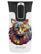 Contigo West Loop Mini 300ml thermal mug - Cat - White Metallic