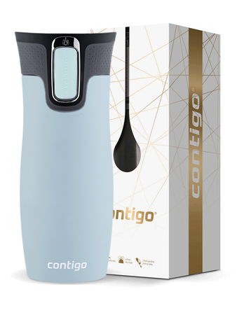 Kubek termiczny Contigo West Loop 2.0 470ml - Błękitny Mat