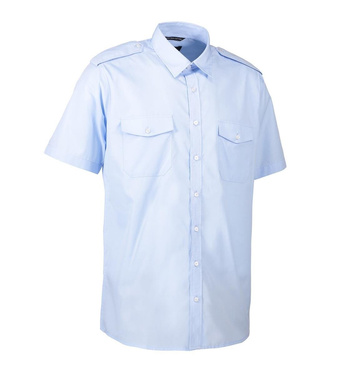 Hemd Kurzarm Hellblau Brand ID, blau