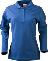 Women's Surf Lady L/S Polo Shirt by Printer - Graphite.