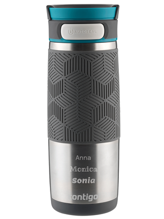 Personalisierbarer thermobecher Contigo Transit (Metra) 470ml - Silber