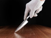 Exclusive Aka Tori Tokyo Black 5" Utility Knife – Damascus Steel Business Gift with Custom Engraving Option