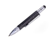 multifunctional ballpoint pen TROIKA construction liliput - black.