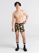 Bokserki męskie sportowe SAXX VOLT Boxer Brief ananas z hula-hop – czarne