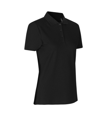 Polo shirt, ecological, women's, ID brand - Black