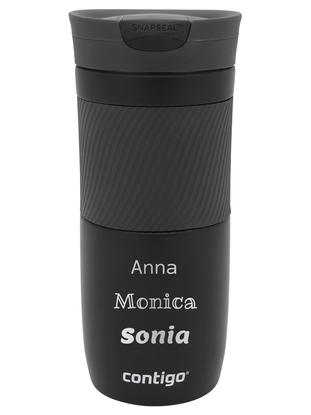 Kubek termiczny z grawerem Contigo Byron 470ml - Black Mat