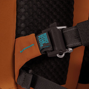 Wasserdichter, diebstahlsicherer Rucksack 18l Pacsafe ECO CX Econyl® - orange