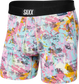 Herren-Schnelltrocknungsboxershorts SAXX VIBE Boxer Brief - Nationalparks - Rosa