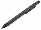 multifunctional ballpoint pen TROIKA construction - black.