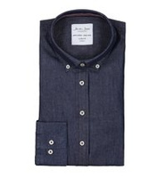 Leichtes Gewicht Denimlong -Hülle, Modern Fit Indigo Brand ID, Denim