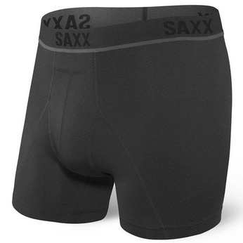 Bokserki do biegania męskie sportowe SAXX KINETIC HD Boxer Brief - czarne