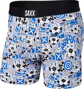 Men's quick-drying SAXX VIBE Boxer Briefs - blue balls.