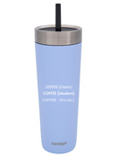 Kubek termiczny ze słomką Luxe Tumbler 720ml z grawerem - Periwinkle