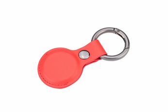 keychain case TROIKA airtag cover - red.