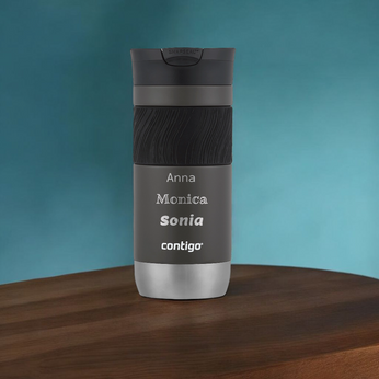 Contigo Byron 2.0 470ml thermal mug with engraving - Graphite matt