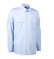 Lang -schwaches hellblaues Hemd von ID, blau