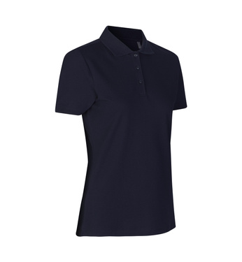 Polo shirt, ecological, women's, brand ID - Navy blue