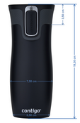 Kubek termiczny Contigo West Loop 2.0 470ml - Granat Mat