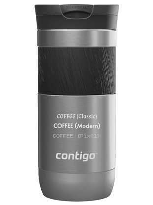Contigo Byron 2.0 470ml Thermobecher mit Gravur - Stainless Steel