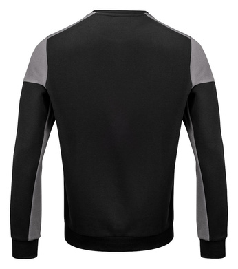 Two-tone Prime Crewneck sweatshirt by Printer brand - Black - Beige.