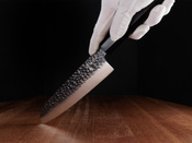 Ekskluzywny Nóż Santoku Aka Tori Tokyo Black 7" ze Stali Damasceńskiej – Prezent Biznesowy z Opcją Graweru