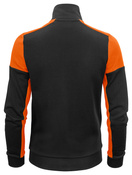Rozpinana bluza Prime Sweatvest Lady marki Printer - Czarno - pomarańczowy