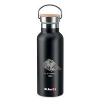 Butelka termiczna z grawerem Dr.Bacty Iris 500 ml - Czarna - Mount Everest