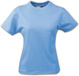 Women's T-shirt Ladies Heavy T-Shirt by Printer - Blue.