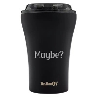 Eine Multiplayer -Kaffeetasse wiederverwendbarer Dr. Bacty Apollo vielleicht - schwarz
