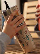 Kubek termiczny ze słomką Contigo Luxe Tumbler 720ml - Summer - Brown Sugar