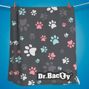 Quick-dry dog towel with antibacterial coating 70x140 - Paws