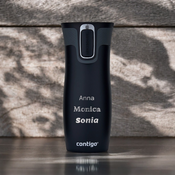 Personalisierbarer thermobecher Contigo West Loop 470ml - Schwarz