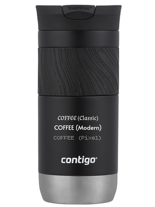 Kubek termiczny z grawerem Contigo Byron 2.0 470ml - Czarny błysk