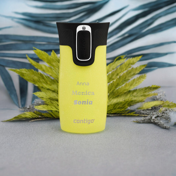 Thermobecher mit gravur Contigo West Loop Mini 300ml - Limelight