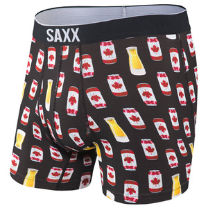 Bokserki męskie sportowe SAXX VOLT Boxer Brief kanadyjski lager – czarne