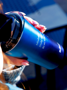 Dr.Bacty Apollo 2.0 thermal coffee mug - Ode to Youth - 360 ml - Monaco Blue