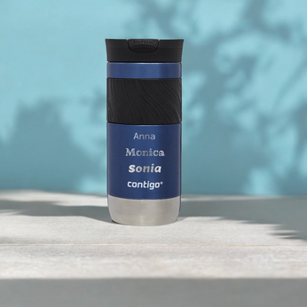 Contigo Byron 2.0 470ml Thermobecher mit Gravur - Blau
