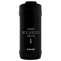 Thermobecher 2-in-1 Dr.Bacty Notus Ehefrau eines reichen Mannes - schwarz
