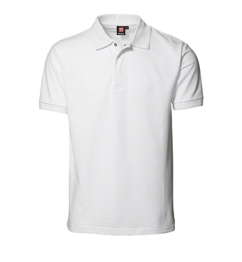 Pro Wear Polo Shirt Press Stud White